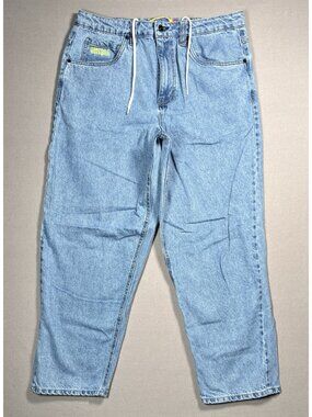 Empyre Relaxed Fit Medium Wash Baggy Skate Denim Jean - Men Size 32 X 28
